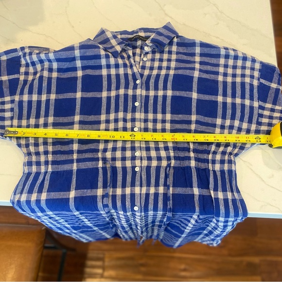 Zara Woman Blue Plaid Dress X-Large - Picture 9 of 15